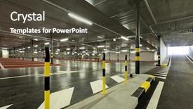  Presentation with underground metro rails - Presentation theme with concert tour - music store background and a gray colored foreground