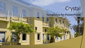  Presentation with energy efficient building - Audience pleasing presentation consisting of building in georgetown grand cayman backdrop and a  colored foreground