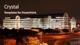  Presentation with texas - Presentation enhanced with building in the dallas texas background and a  colored foreground