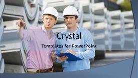  Presentation with architects - Audience pleasing slides consisting of building inspections - architects inspecting stock at site backdrop and a light blue colored foreground