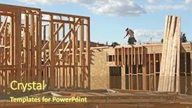  Presentation with new parents at home baby - Presentation theme enhanced with building inspections - new home construction background and a  colored foreground