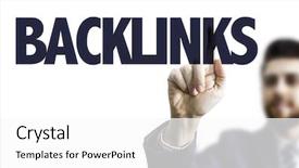  Presentation with business - Presentation design with building management system - business man pointing the text background and a white colored foreground