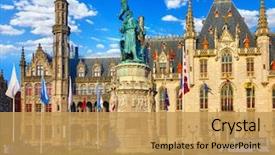  Presentation with historical building - Amazing slides having building of provincial government backdrop and a yellow colored foreground