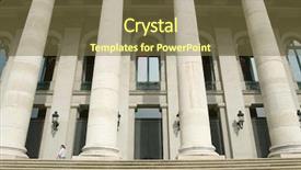  Presentation with building - Presentation theme enhanced with building-of-the-nationaltheater-hosting background and a tawny brown colored foreground