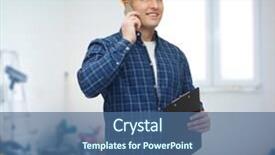  Presentation with maintenance technology - Audience pleasing slide deck consisting of building people technology and maintenance backdrop and a  colored foreground