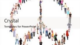  Presentation with diversity inclusion diverse and inclusive - Presentation design having building relationships - diversity symbol antiwar background and a sky blue colored foreground