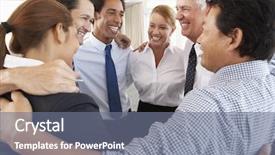  Presentation with company - Presentation design consisting of building relationships - group of businesspeople bonding background and a gray colored foreground