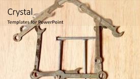  Presentation with diy - Colorful PPT layouts enhanced with building service design - house made of tools diy backdrop and a lemonade colored foreground