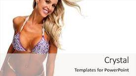  Presentation with sexy girl - PPT layouts with building skin - young athletic girl with sexy background and a  colored foreground