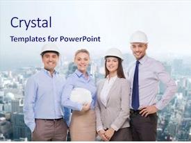 Building Teamwork Business And Architecture Concept PPT Template ...