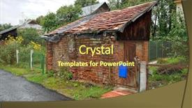  Presentation with old farm - Cool new presentation theme with building with a tiled roof backdrop and a tawny brown colored foreground