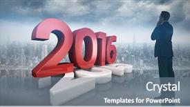  Presentation with room - Audience pleasing presentation design consisting of building year 2016 - businessman standing against room backdrop and a gray colored foreground
