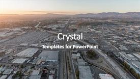  Presentation with freeway - Cool new presentation with buildings along the 5 freeway backdrop and a gray colored foreground