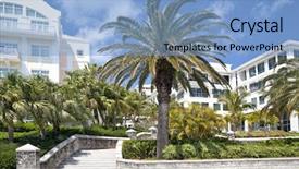  Presentation with office buildings - Audience pleasing PPT layouts consisting of buildings in downtown hamilton bermuda backdrop and a light blue colored foreground
