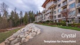  Presentation with apartment buildings - Cool new PPT theme with buildings in vancouver british columbia backdrop and a  colored foreground