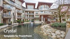  Presentation with apartment buildings - Presentation theme consisting of buildings in vancouver british columbia background and a gray colored foreground