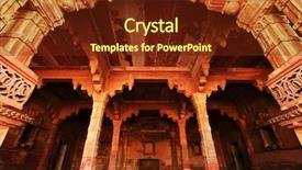  Presentation with mughal - Theme featuring young woman with a suitcase ready for a summer vacation background and a coral colored foreground