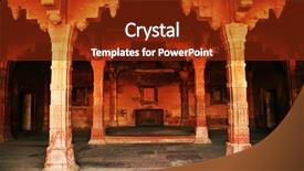  Presentation with mughal - Audience pleasing slides consisting of built by the great mughal backdrop and a tawny brown colored foreground