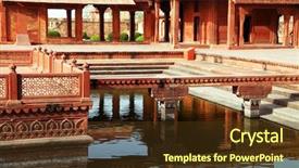  Presentation with history akbar - Colorful PPT theme enhanced with built by the great mughal backdrop and a tawny brown colored foreground