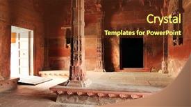  Presentation with india - Slides with built by the great mughal background and a tawny brown colored foreground