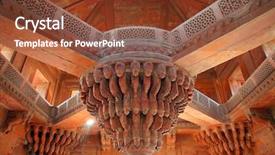  Presentation with history akbar - Theme featuring built by the great mughal background and a tawny brown colored foreground