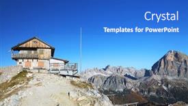  Presentation with refuge - Colorful slide deck enhanced with built-in-1883-the-mountain backdrop and a cobalt blue colored foreground