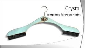  Presentation with light blue color - Presentation design consisting of built in two brushes special background and a white colored foreground