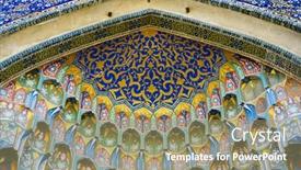  Presentation with uzbekistan - PPT layouts consisting of bukhara-uzbekistan-march-14-2015 background and a coral colored foreground