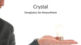  Presentation with idea - Cool new presentation design with bul with idea and inovation backdrop and a white colored foreground