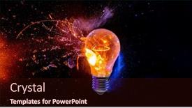  Presentation with bulb - Theme consisting of bulb-breaks-and-creates-many and a wine colored foreground