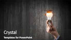  Presentation with education - Amazing slides having bulb capping - concept of business education backdrop and a  colored foreground