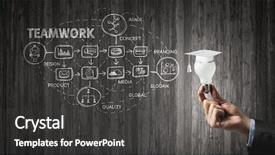  Presentation with education - Beautiful PPT theme featuring bulb capping - concept of business education backdrop and a dark gray colored foreground