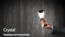  Presentation with education - Amazing presentation having bulb capping - concept of business education backdrop and a  colored foreground