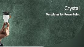  Presentation with it education - PPT theme featuring bulb capping - concept of business education background and a  colored foreground