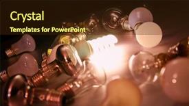  Presentation with glowing light bulb light bulb - Presentation having bulb glowing among the others background and a wine colored foreground