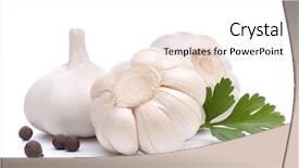  Presentation with garlic garlic garlic bulb - Cool new slides with bulb isolated on white background backdrop and a white colored foreground