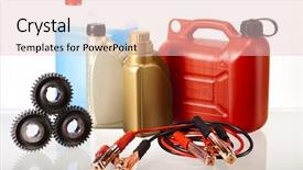  Presentation with auto collision repair - PPT layouts featuring bulb oil - car auto accessories background and a lemonade colored foreground