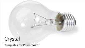  Presentation with light bulb - Audience pleasing slides consisting of bulb on a white background backdrop and a white colored foreground