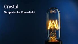  Presentation with dark blue - Colorful PPT layouts enhanced with bulb on dark blue background backdrop and a navy blue colored foreground