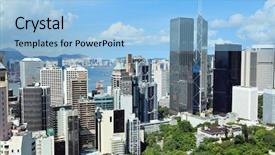  Presentation with simple japan hong kong - Amazing presentation theme having bule background - hong kong backdrop and a  colored foreground