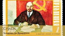  Presentation with communist - Theme with bulgaria-circa-1974-a-stamp background and a yellow colored foreground