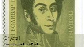  Presentation with military leader - Colorful presentation theme enhanced with bulgaria-circa-1982-postage-stamps backdrop and a yellow colored foreground