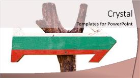  Presentation with lgbt diversity rainbow flag isolated - Cool new presentation with bulgaria flag wooden sign isolated backdrop and a lemonade colored foreground