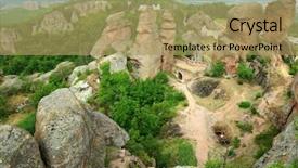  Presentation with history bulgaria - Presentation theme consisting of bulgarian history - belogradchik rocks and ancient kaleto background and a  colored foreground