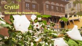  Presentation with bulgarian history - Presentation theme with bulgarian history - old houses plovdiv background and a  colored foreground