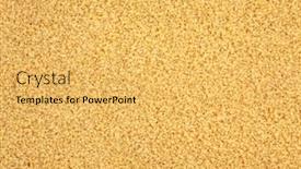  Presentation with grains - Presentation theme featuring bulgur-wheat-grains-forming background and a yellow colored foreground