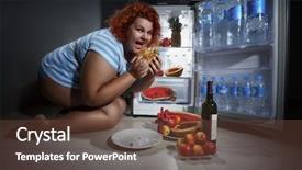  Presentation with bulimia - Audience pleasing PPT theme consisting of bulimia - photo at night of overweight backdrop and a tawny brown colored foreground