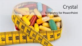  Presentation with bulimia - Cool new presentation with bulimia - tablets and measuring tape backdrop and a white colored foreground