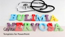  Presentation with bulimia nervosa - Presentation design with bulimia nervosa colorful words background and a lemonade colored foreground