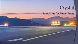  Presentation with bulk carrier - Cool new slide set with bulk carrier - freighters stop at the bay backdrop and a light blue colored foreground